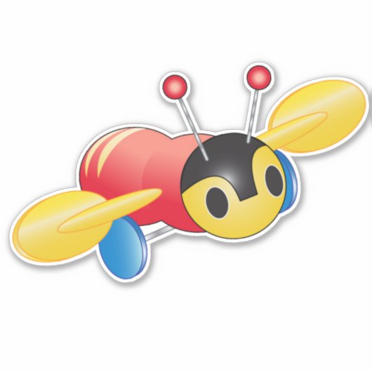 Sticker Kiwi Buzzy Bee (Devant)