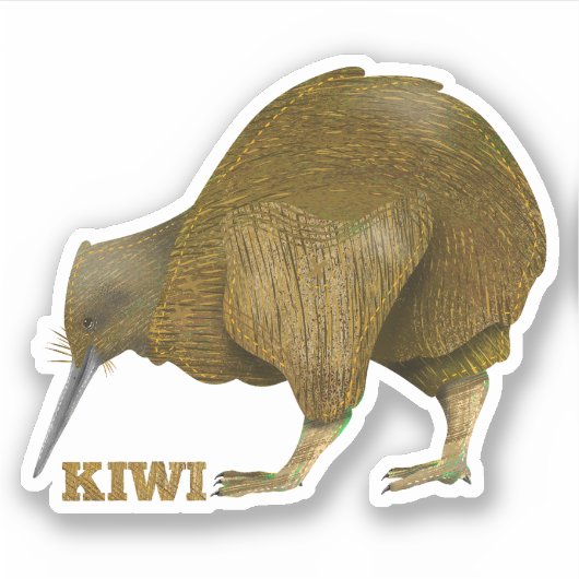 Sticker Kiwi N.Z. Bird (Devant)