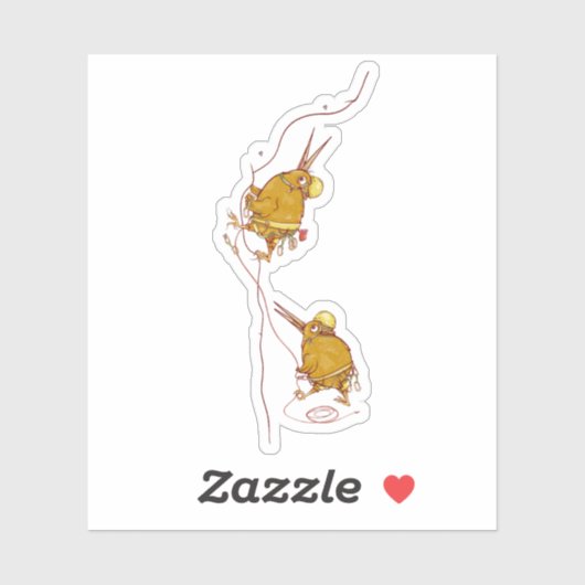 Sticker Kiwi NZ BIRDS ROCK ESCALADE (Feuille)