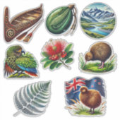 Sticker Kiwiana New Zealand Set 3 (Devant)