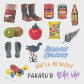 Sticker Kiwiana New Zealand Set 6 (Devant)