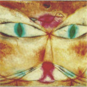 Sticker Klee - Chat et Oiseau (Devant)