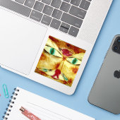 Sticker Klee - Chat et Oiseau (Ordinateur portable avec iPhone)