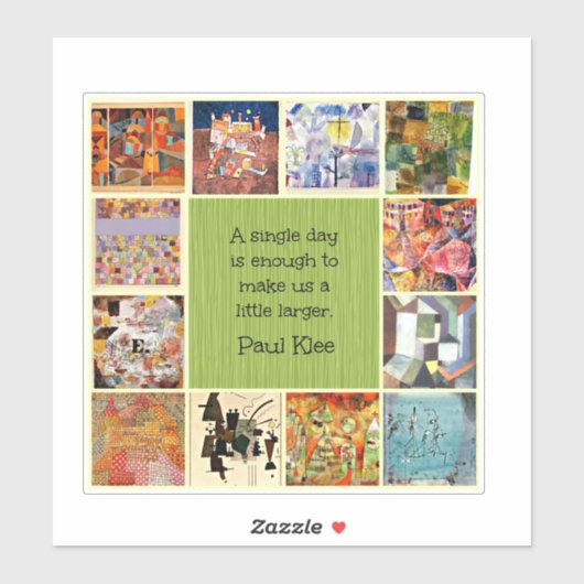 Sticker Klee - Collage coloré (Feuille)