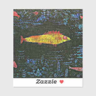 Sticker Klee - Le poisson rouge