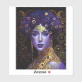Sticker Klimt Inspiré Queen Goddess (Feuille)