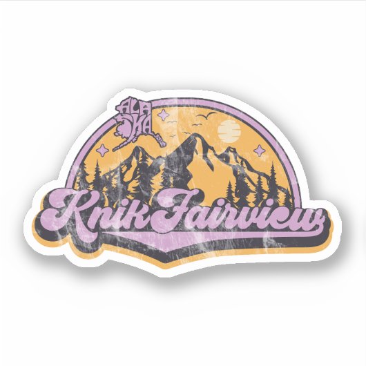Sticker Knik-Fairview, Alaska (Devant)