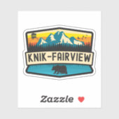 Sticker Knik-Fairview, Alaska (Feuille)