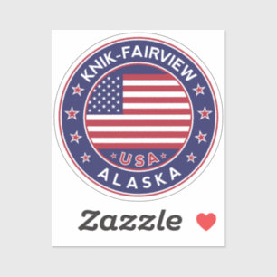 Sticker Knik-Fairview Alaska, Knik-Fairview