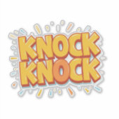 Sticker Knock knock (Devant)