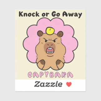 Sticker Knock or Go Away