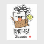 Sticker Knot-tea Funny Tea Pun  (Feuille)