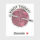 Sticker Knot Today Crochet étanche (Feuille)