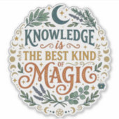 Sticker Knowledge is the Best Kind of Magic Book Moon (Devant)