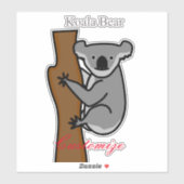Sticker Koala Bear Escalade Tree Thunder_Cove (Feuille)