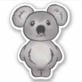 Sticker Koala doux (Devant)