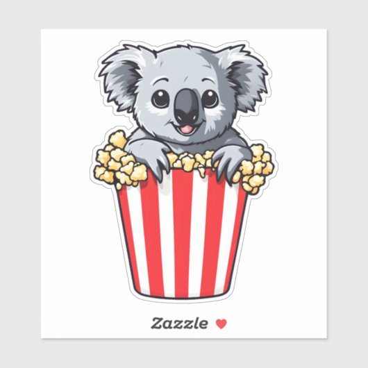 Sticker Koalaty Popcorn (Feuille)
