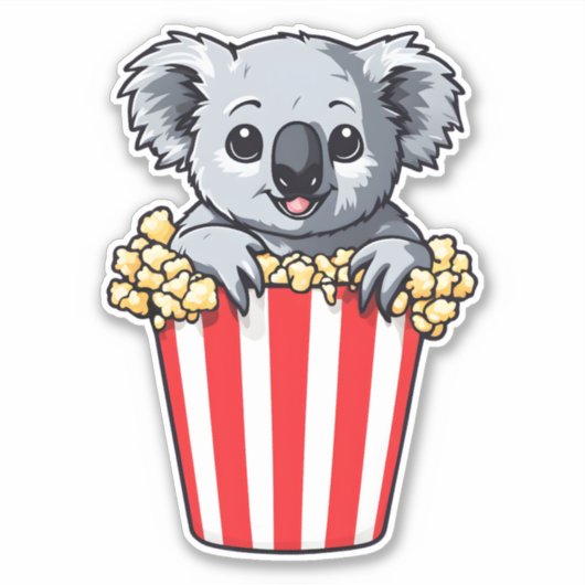Sticker Koalaty Popcorn (Devant)