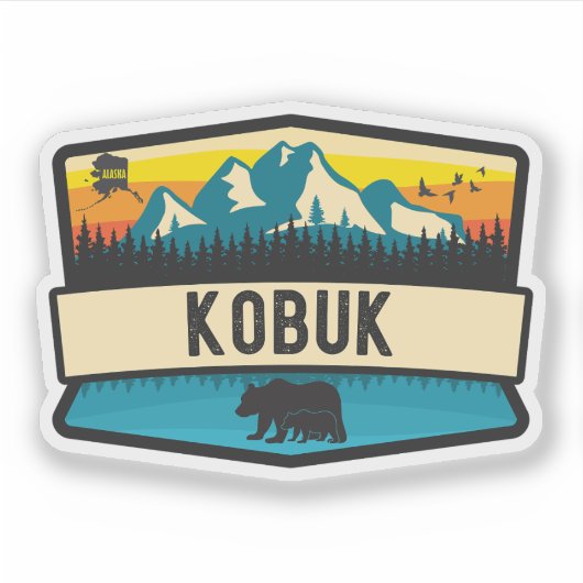 Sticker Kobuk, Alaska (Devant)