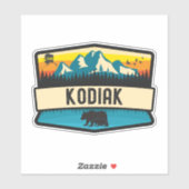 Sticker Kodiak, Alaska (Feuille)