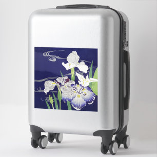 Sticker Kogyo Tsukioka Irises, Art Fleur Japonais