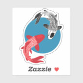 Sticker Koi Fish (Feuille)