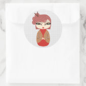 Sticker Kokeshi Doll (Sac)