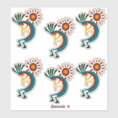 Sticker Kokopelli avec Sun Group 6 Vinyl (Feuille)