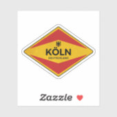 Sticker Köln Allemagne Vintage (Feuille)
