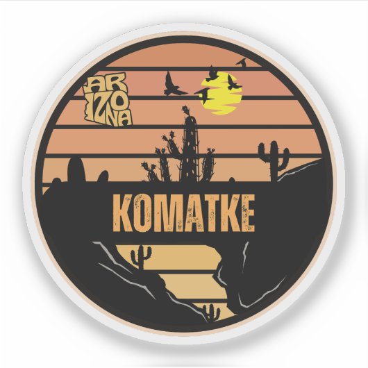 Sticker Komatke, Arizona (Devant)