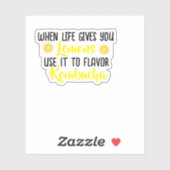 Sticker KombuchaLemons-Vinyl (Feuille)