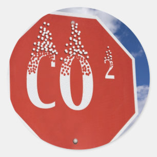 STICKER koolstofvoetafdruk