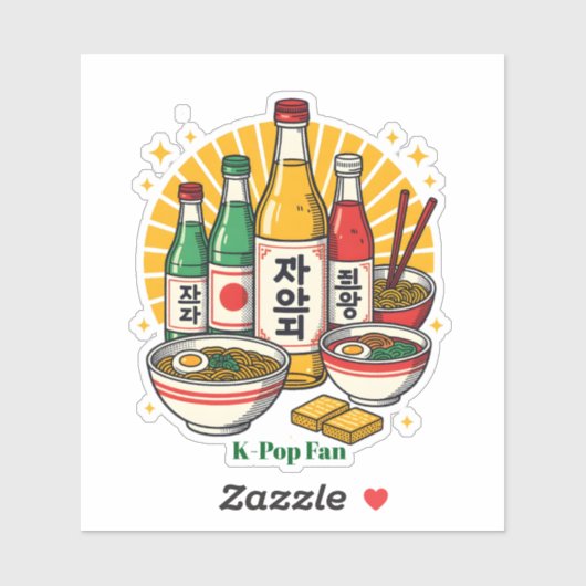 Sticker Korean Pop Culture Chest Print Printed Backpack Du (Feuille)