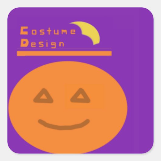 Sticker kostuumontwerp (Voorkant)