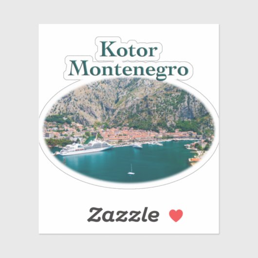 Sticker Kotor, Monténégro : Stari Grad (Feuille)