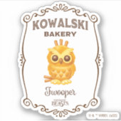 Sticker Kowalski Bakery Fwooper (Devant)