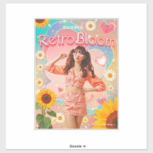 Sticker kpop girl retro
