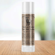 Kraft style papier Chèvre Lait Lip Balm Tube Étiqu