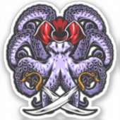 Sticker Kraken Pirate (Recto)