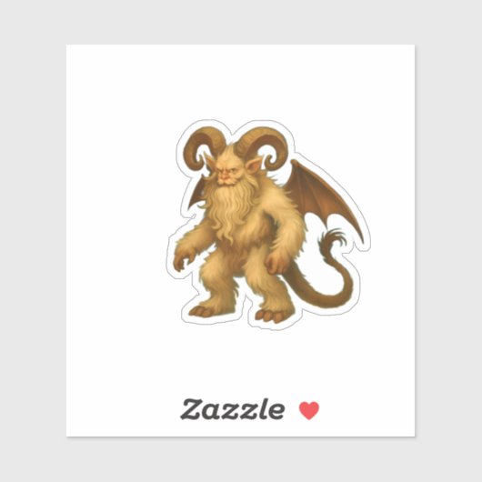 Sticker Krampus vieilli (Feuille)