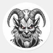 Sticker Krampus yeux rouges (Devant)