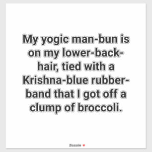 Sticker Krishna-Bleu Yogic Chignon Hankamer Artjunkhaus