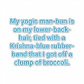 Sticker Krishna-Blue Yogic Man-Bun Hankamer Artjunkhaus (Devant)