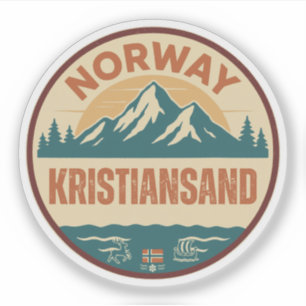 Sticker Kristiansand, Norge Norvège