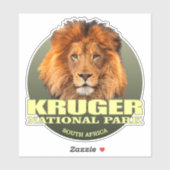 Sticker Kruger NP (Lion) WT (Feuille)