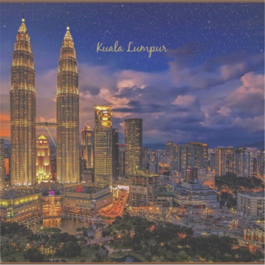 Sticker Kuala Lumpur skyline (Devant)