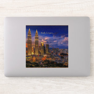 Sticker Kuala Lumpur skyline