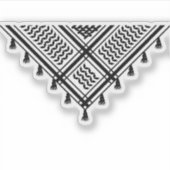 Sticker Kufiya noir (Devant)