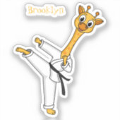 Sticker Kung Fu giraffe (Recto)