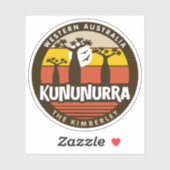 Sticker Kununurra, Australie occidentale (Feuille)
